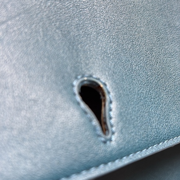 Blue Crossbody Shoulder Bag Minimalist Chic | Everyday Essential - Picture 6 of 8